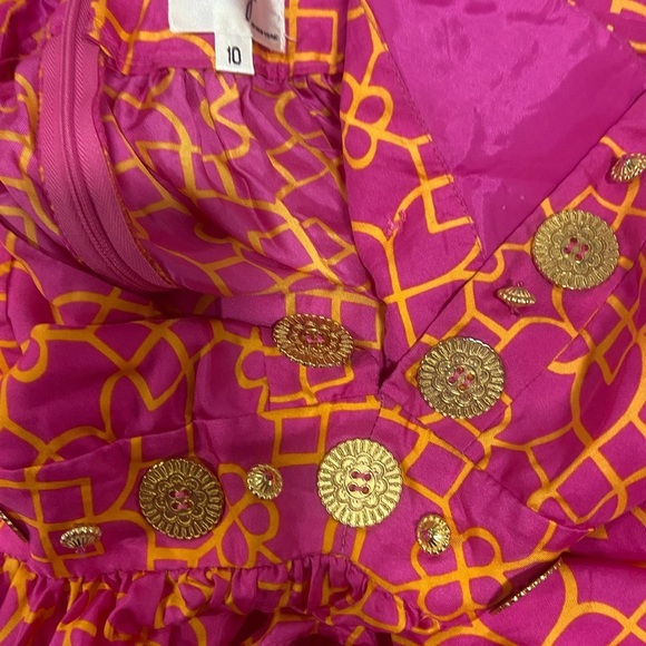 MILLY 100 % Silk Maxi Halter Dress size 10 - Picture 5 of 6